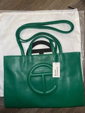 Telfar Medium shopping bag- Greenscreen